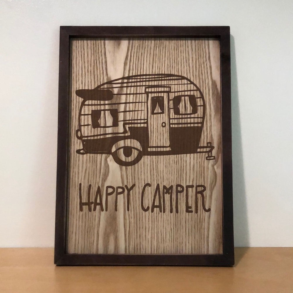 Happy Camper Sign Wall Decor